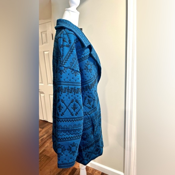 TONIA DEBELLIS MARISSA COAT | NAVY BLUE & BLACK | NWT - Picture 4 of 8